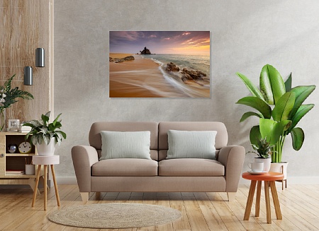 Картина на стену - Пляж, океан / картина на холсте интерьерная / пано 60 х 40 см