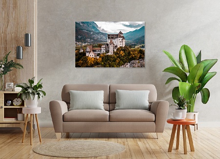 Картина на стену - Замок / картина на холсте интерьерная / пано 60 х 40 см