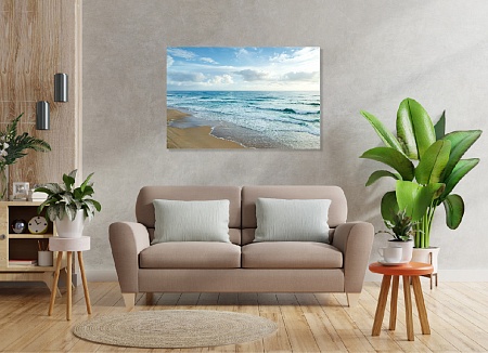 Картина на стену "Пляж" на холсте / пано интерьерное 60 х 40 см