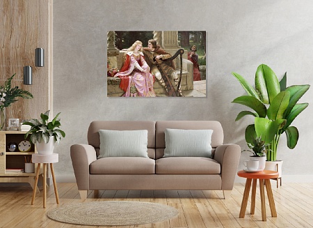 Картина на стену "Конец песни" на холсте интерьерная / пано 60 х 40 см