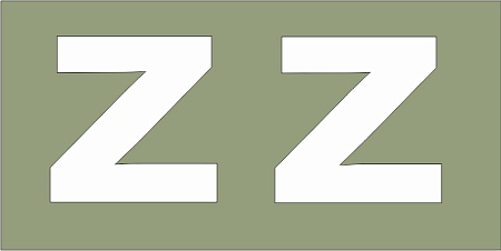 Наклейка Z / Знак Z / наклейка на машину / наклейка на стекло / стикер на авто / цвет белый / размер 20 х 20 см 2 штуки