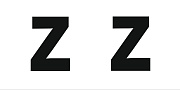 Наклейка Z / Знак Z / наклейка на машину / наклейка на стекло / стикер на авто / цвет черный / размер 13 х 18 см 2 штуки