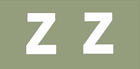 Наклейка Z / Знак Z / наклейка на машину / наклейка на стекло / стикер на авто / цвет белый / размер 13 х 18 см 2 штуки